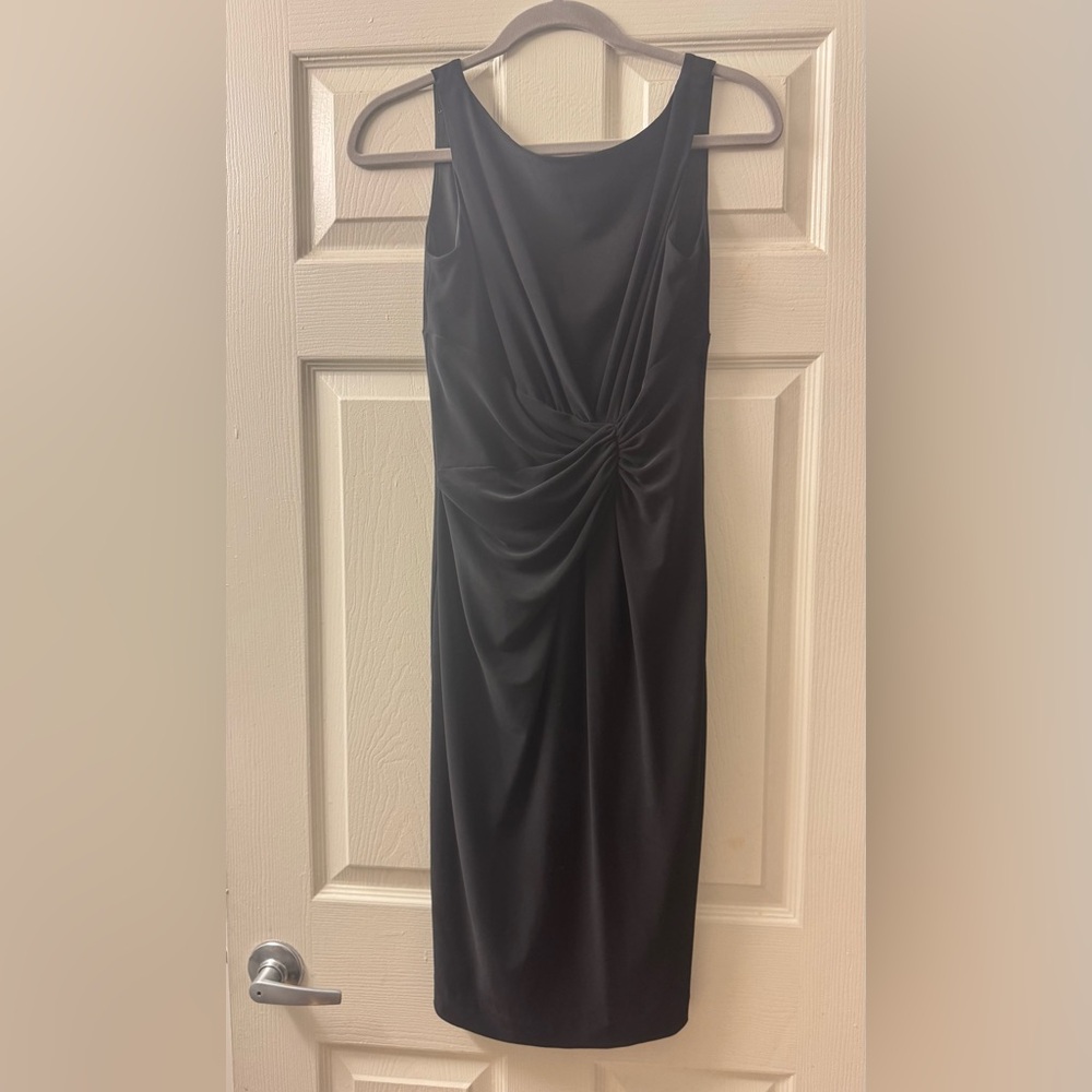 Women's Anne Klein Black Dress with Zipper Detail